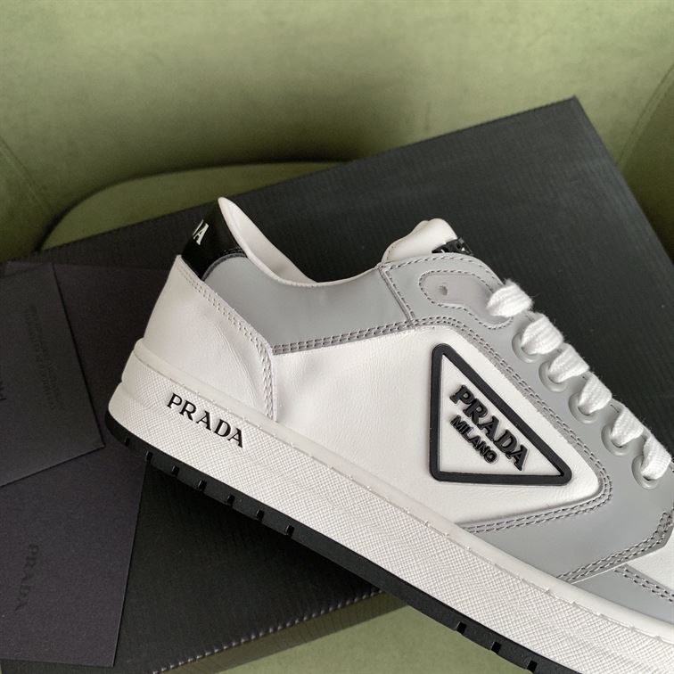 PRADA DISTRICT SNEAKER WHITE CORNFLOWER BLUE - P027