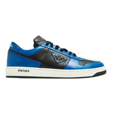 PRADA DOWNTOWN LEATHER SNEAKERS BLUE - P041