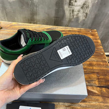 PRADA DOWNTOWN LEATHER SNEAKERS GREEN - P040