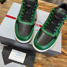 PRADA DOWNTOWN LEATHER SNEAKERS GREEN - P040