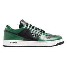 PRADA DOWNTOWN LEATHER SNEAKERS GREEN - P040