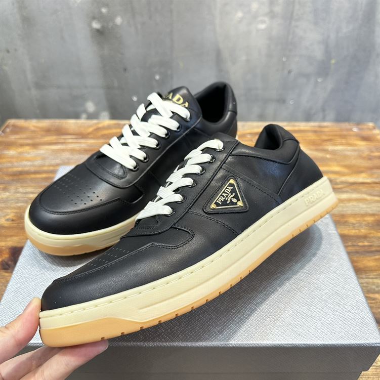 PRADA DOWNTOWN NAPPA LEATHER SNEAKERS - P045