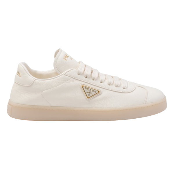 PRADA LEATHER SNEAKERS IVORY - P049