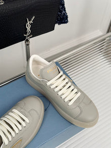 PRADA LEATHER SNEAKERS PUMICE STONE - P048