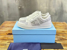 PRADA LEATHER SNEAKERS WITH CRYSTALS - P063