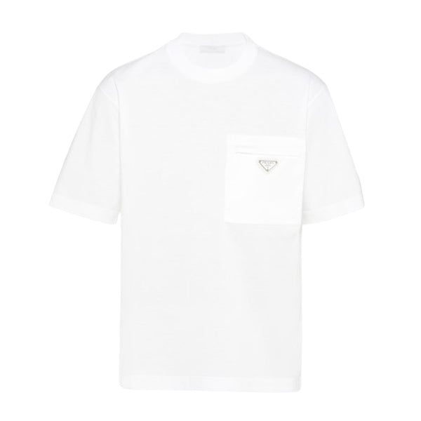 PRADA RE-NYLON AND JERSEY T-SHIRT - A006