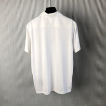 PRADA STRETCH COTTON POLO SHIRT WITH RE-NYLON DETAILS - A002