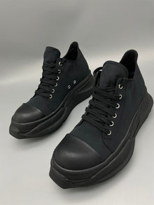 RICK OWENS DRKSHDW ABSTRACT COTTON DENIM SNEAKERS - DY032