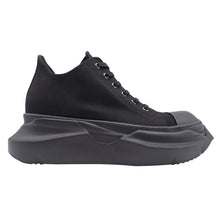 RICK OWENS DRKSHDW ABSTRACT COTTON DENIM SNEAKERS - DY032