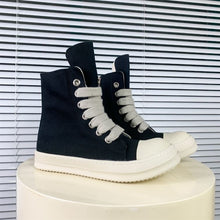 RICK OWENS JUMBO LACE PADDED RAMONES HIGH-TOP SNEAKERS - DY031