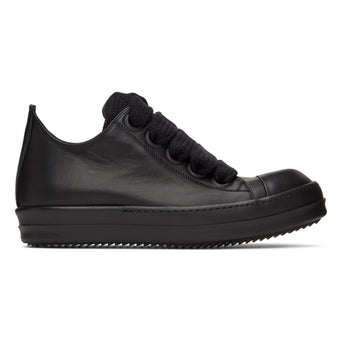 RICK OWENS JUMBO LACED SNEAKERS TRIPLE BLACK - DY041