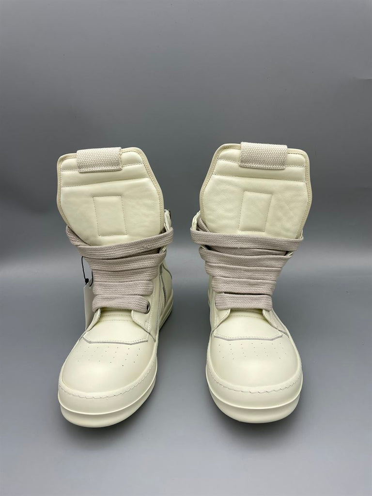 RICK OWENS LIDO GEOBASKET JUMBO LACED SNEAKERS - DY024