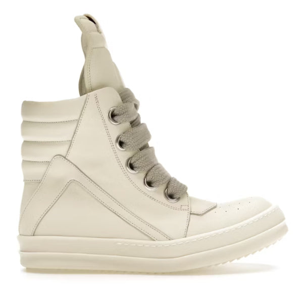 RICK OWENS LIDO GEOBASKET JUMBO LACED SNEAKERS - DY024