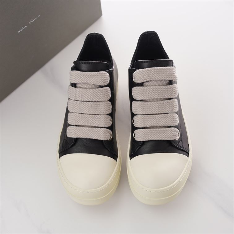 RICK OWENS PORTERVILLE JUMBO LACED LOW SNEAKS SNEAKERS - DY009