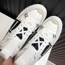 VALENTINO MID-TOP CALFSKIN VL7N SNEAKER WITH BANDS - TM035