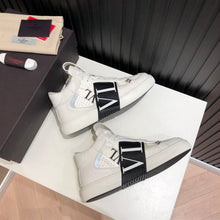 VALENTINO MID-TOP CALFSKIN VL7N SNEAKER WITH BANDS - TM035