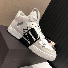 VALENTINO MID-TOP CALFSKIN VL7N SNEAKER WITH BANDS - TM035