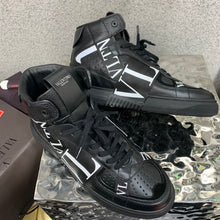 VALENTINO MID-TOP CALFSKIN VL7N SNEAKER WITH BANDS - TM036