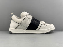 VALENTINO OPEN SKATE CALFSKIN AND FABRIC SNEAKER - TM038