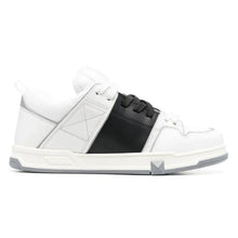 VALENTINO OPEN SKATE CALFSKIN AND FABRIC SNEAKER - TM038