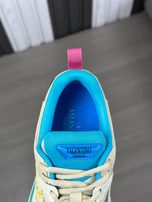 VALENTINO VLOGO EASYJOG LOW-TOP SNEAKER IN CALFSKIN AND FABRIC - TM003