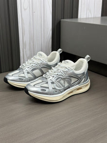 VALENTINO VLOGO EASYJOG SNEAKER IN MIRROR AND FABRIC - TM004