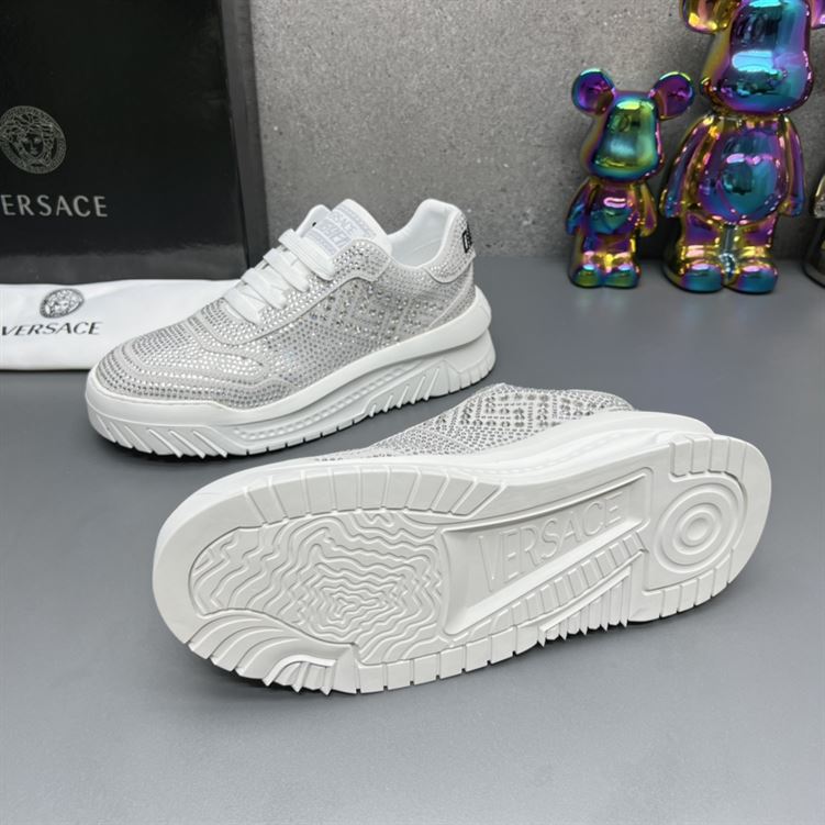 VERSACE CRYSTAL ODISSEA SNEAKERS WHITE - UH009