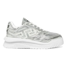 VERSACE METALLIC GRECA ODISSEA SNEAKERS SILVER - UH005