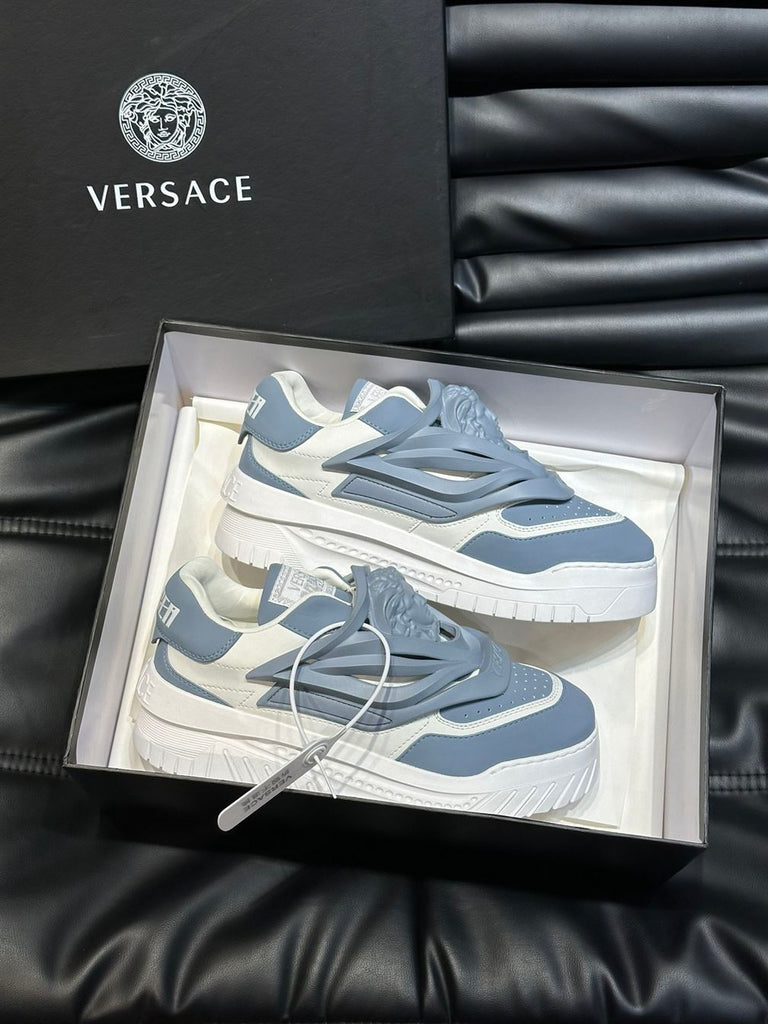 VERSACE ODISSEA SNEAKERS WHITE BLUE - UH006