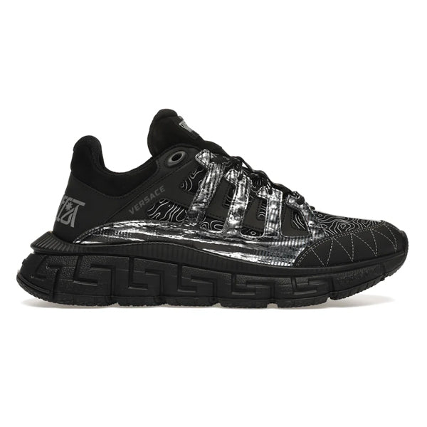 VERSACE TRIGRECA SNEAKERS BLACK - UH019