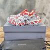 BALENCIAGA 3XL EXTREME LACE SNEAKER IN ORANGE/BEIGE - B054