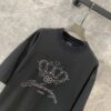 BALENCIAGA BB MOTEL T-SHIRT MEDIUM FIT IN BLACK - Y003