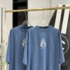 BALENCIAGA BURNING UNITY T-SHIRT OVERSIZED IN LIGHT BLUE - Y002