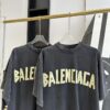 BALENCIAGA NEW TAPE TYPE T-SHIRT MEDIUM FIT IN BLACK FADED - Y008