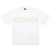 BALENCIAGA NEW TAPE TYPE T-SHIRT MEDIUM FIT IN WHITE - Y009