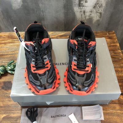 BALENCIAGA TRACK.2 BLACK RED GREY SNEAKER - B055