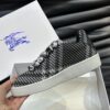 BURBERRY CHECK KNIT BOX SNEAKERS BLACK - R001