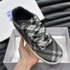 BURBERRY CHECK KNIT BOX SNEAKERS BLACK - R001