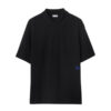 BURBERRY COTTON POLO SHIRT BLACK - W021