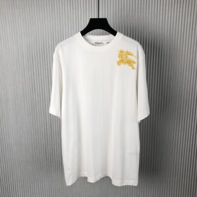 BURBERRY COTTON T-SHIRT SALT - W011