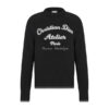 CHRISTIAN DIOR ATELIER SWEATER BLACK WOOL JERSEY - Z009