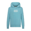 CHRISTIAN DIOR COUTURE HOODED SWEATSHIRT BLUE CASHMERE FLEECE - Z015