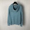 CHRISTIAN DIOR COUTURE HOODED SWEATSHIRT BLUE CASHMERE FLEECE - Z015