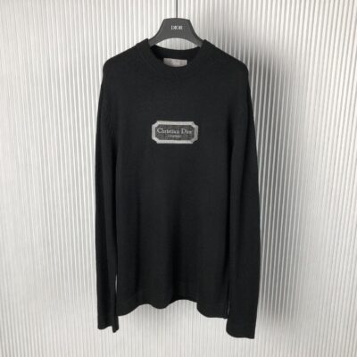 CHRISTIAN DIOR COUTURE SWEATER BLACK CASHMERE JERSEY - Z019