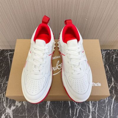 CHRISTIAN LOUBOUTIN ASTROLOUBI WHITE LOUBI SNEAKERS - C004