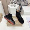 CHRISTIAN LOUBOUTIN LOUIS BLACK HIGH-TOP SNEAKERS - C015