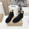 CHRISTIAN LOUBOUTIN LOUIS BLACK HIGH-TOP SNEAKERS - C015