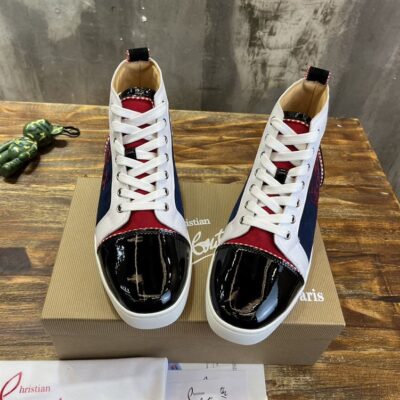 CHRISTIAN LOUBOUTIN LOUIS HIGH-TOP SNEAKERS - C043