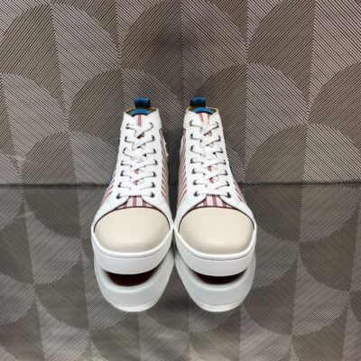 CHRISTIAN LOUBOUTIN LOUIS MULTICOLOR HIGH-TOP SNEAKERS - C047