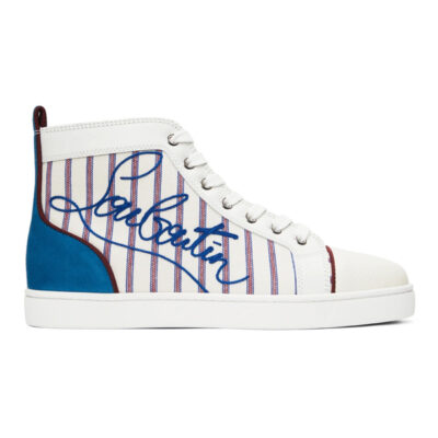 CHRISTIAN LOUBOUTIN LOUIS MULTICOLOR HIGH-TOP SNEAKERS - C047